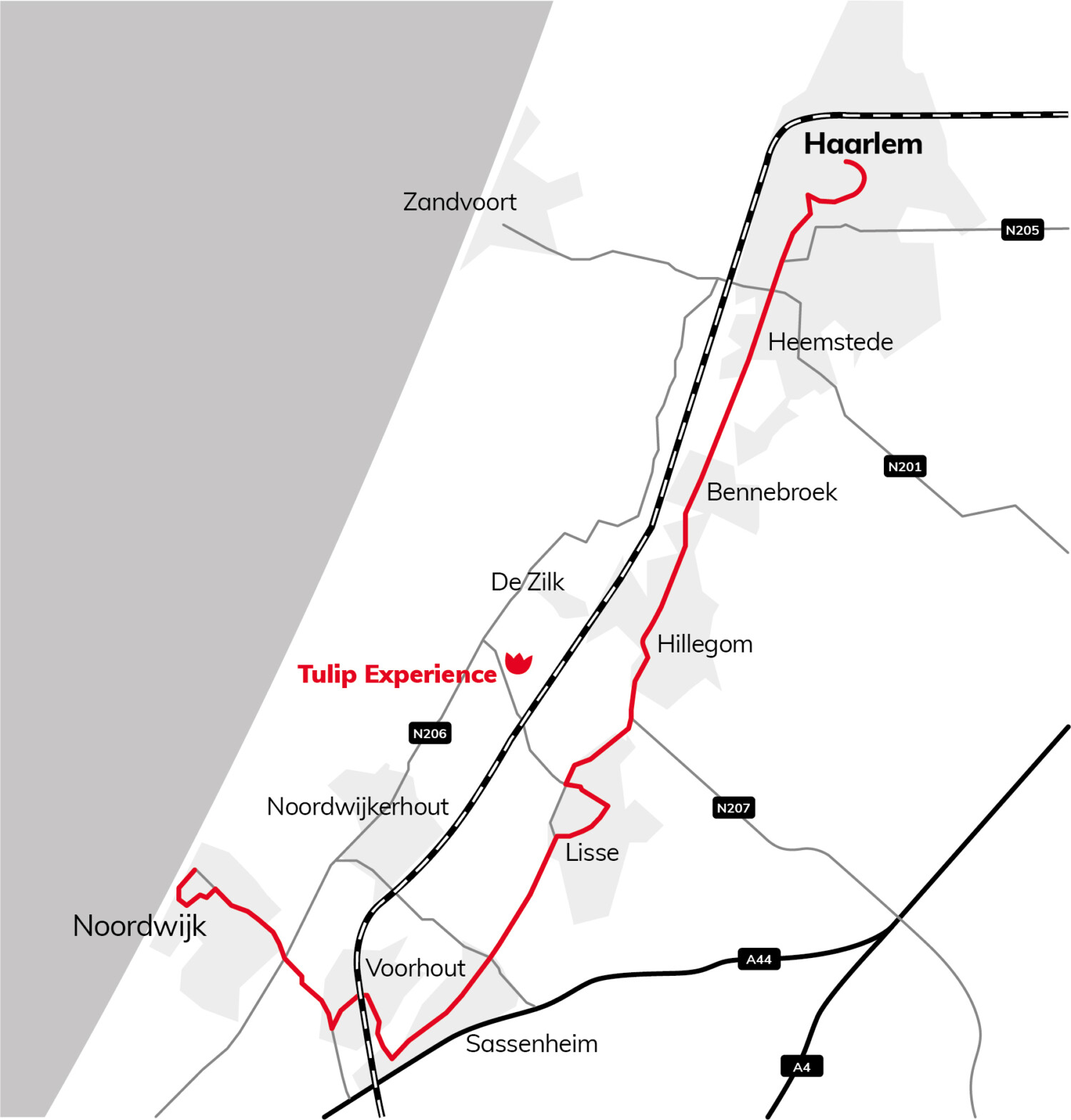 Route bloemencorso bollenstreek 2026